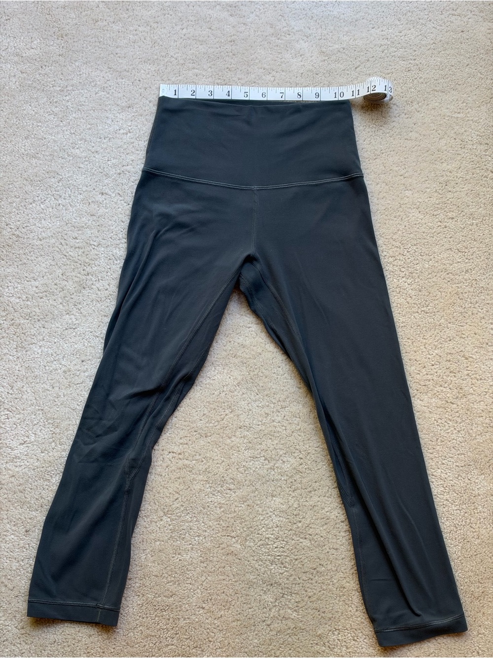 Lululemon Align Crop (21”) Gray - Nulu - Size 4